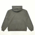 Grey Cotton Web Print Pullover - Men's