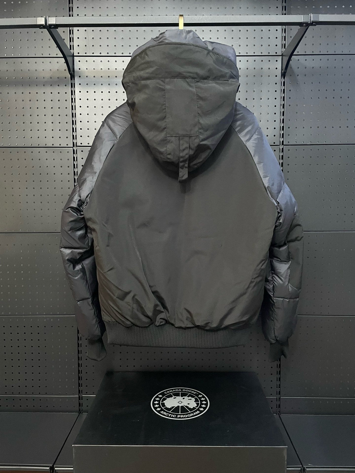 Black and White Puffer Jacket - Men's