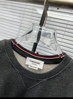 4-Bar Crewneck Navy Loopback - Men's