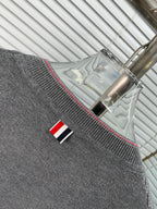 Grey Knit Cardigan - Men's