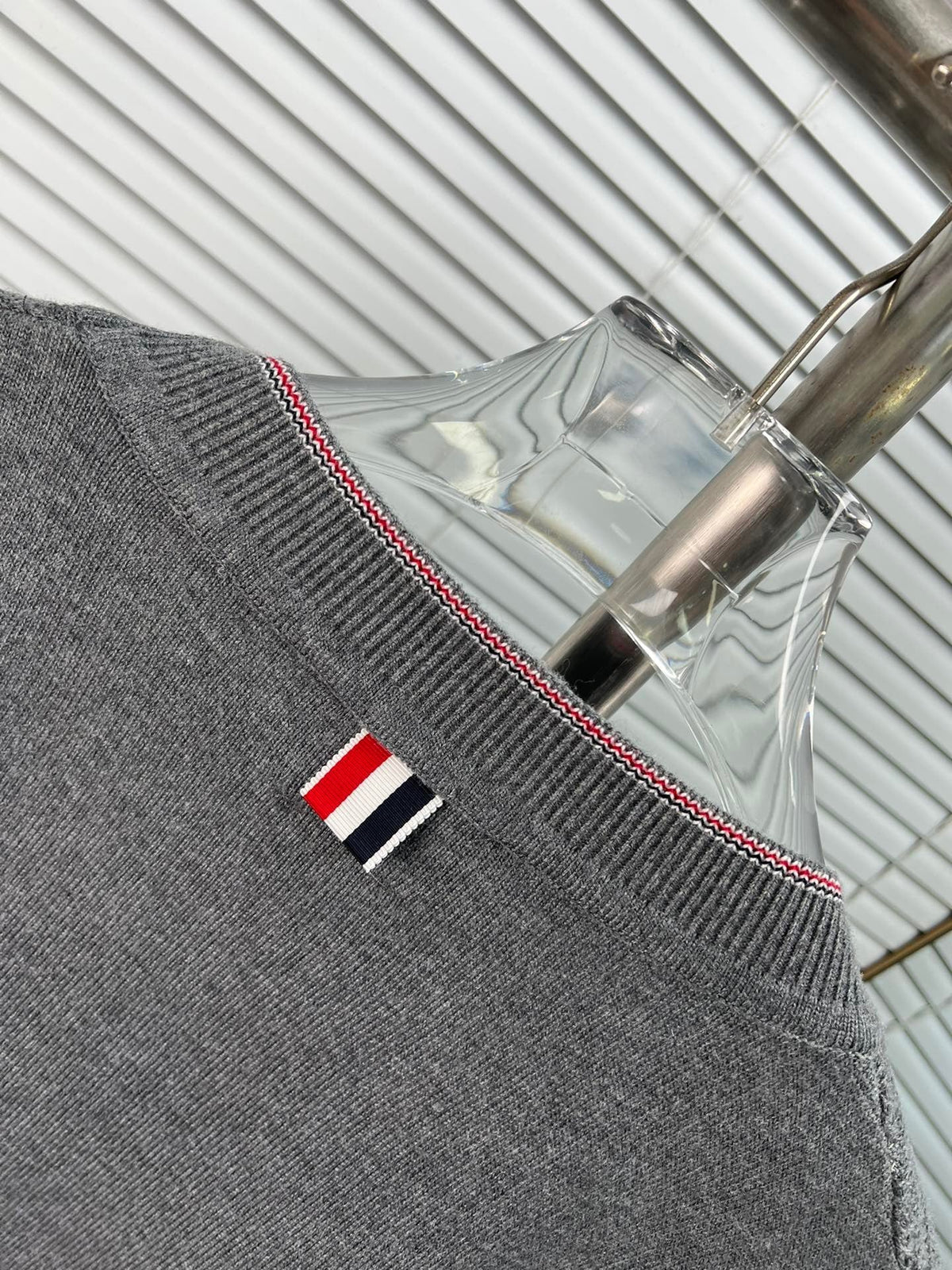 Grey Knit Cardigan - Men's