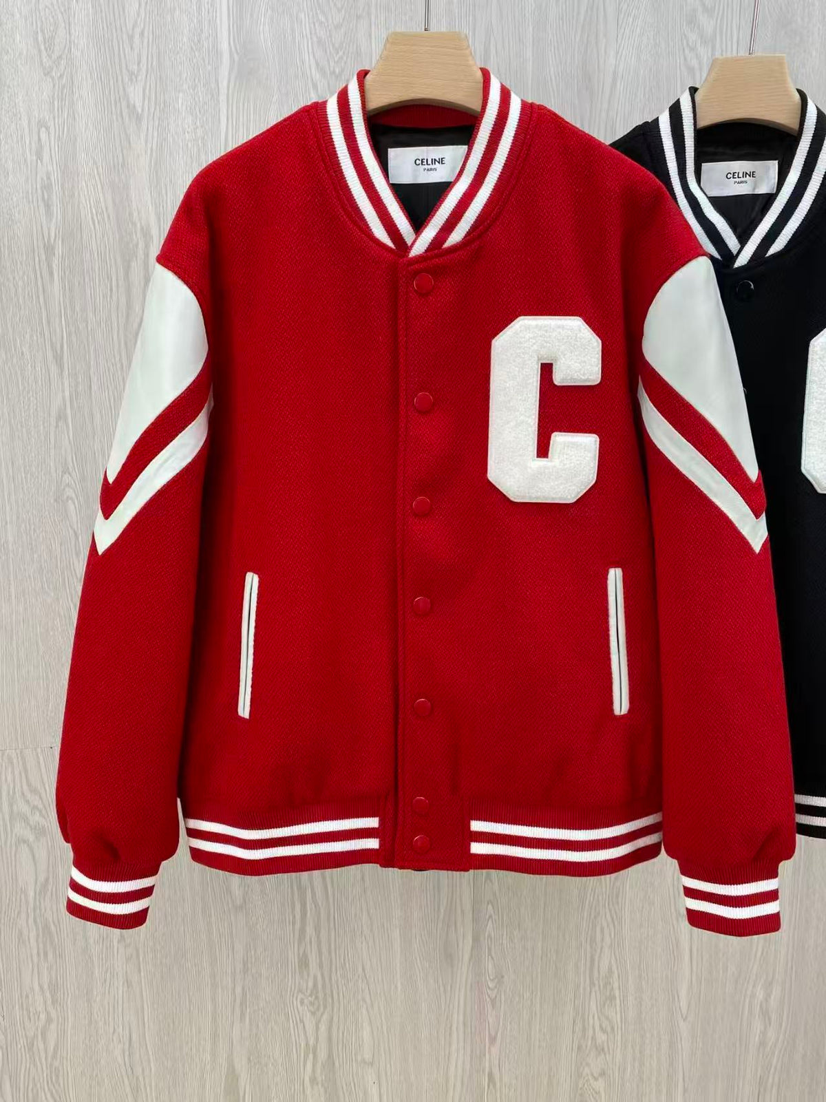 Red Wool Letter Varsity - Men's