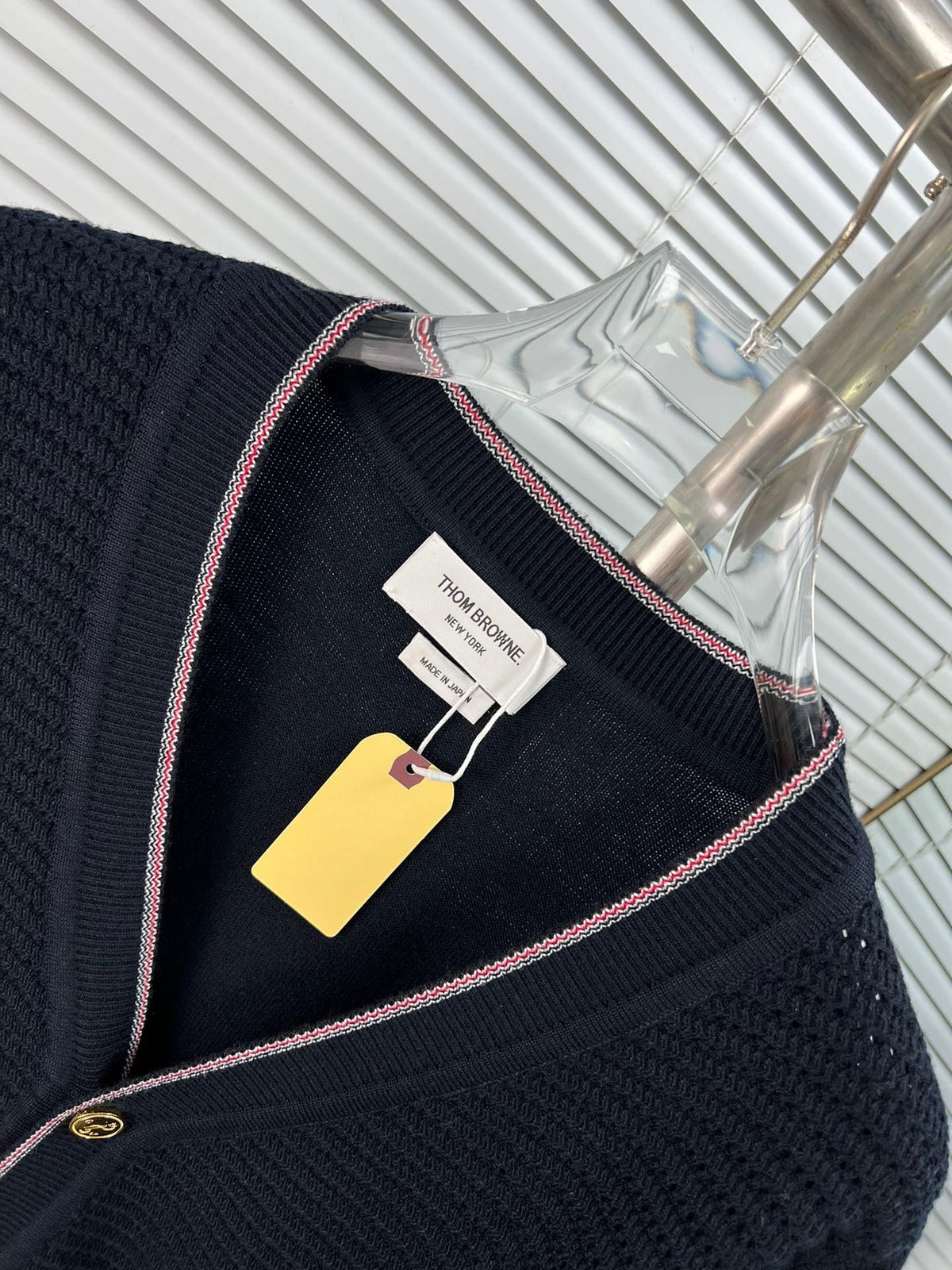 Grey Knit Cardigan - Men's