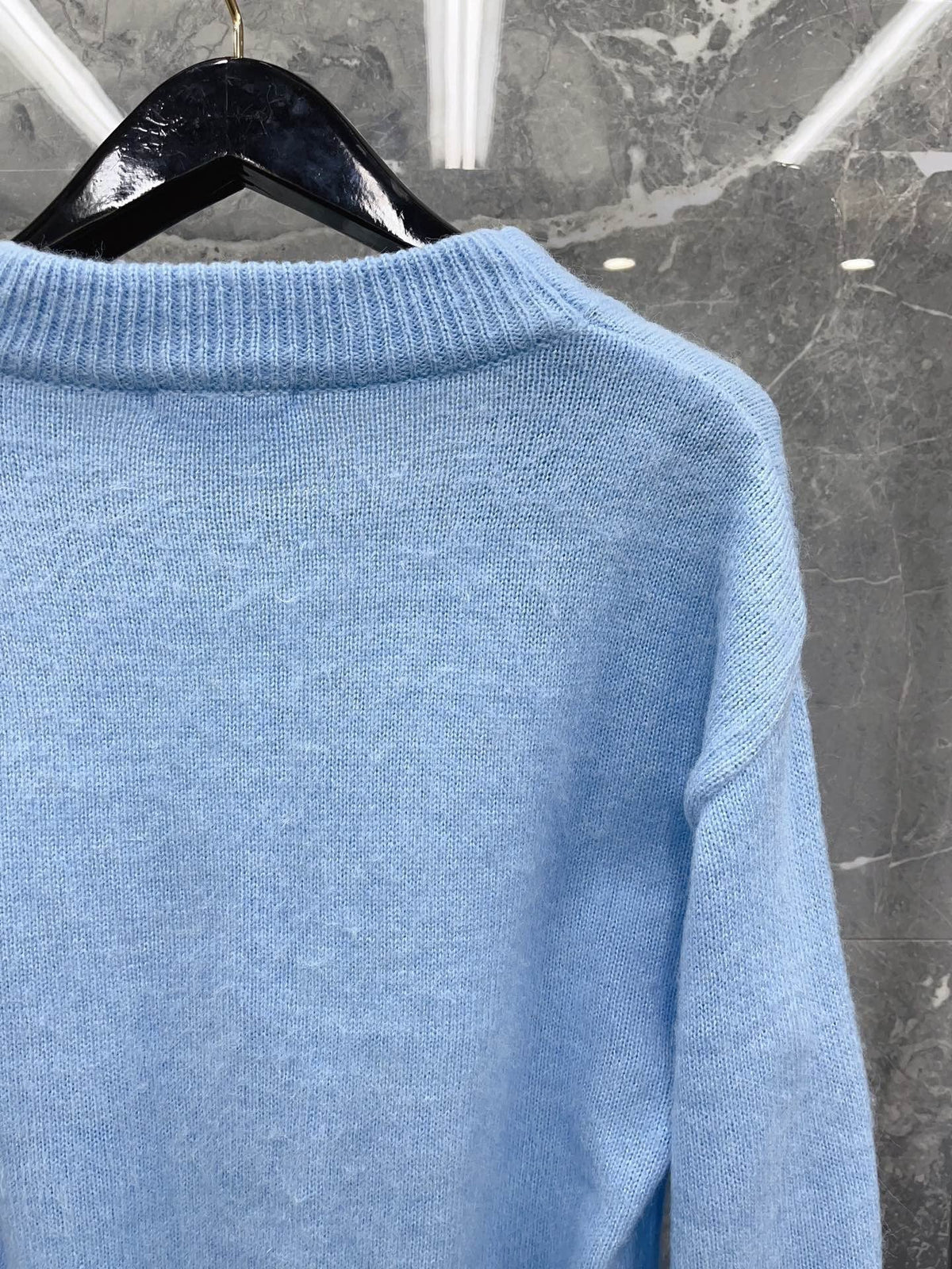 Light Blue and Pink Sweater - Men's