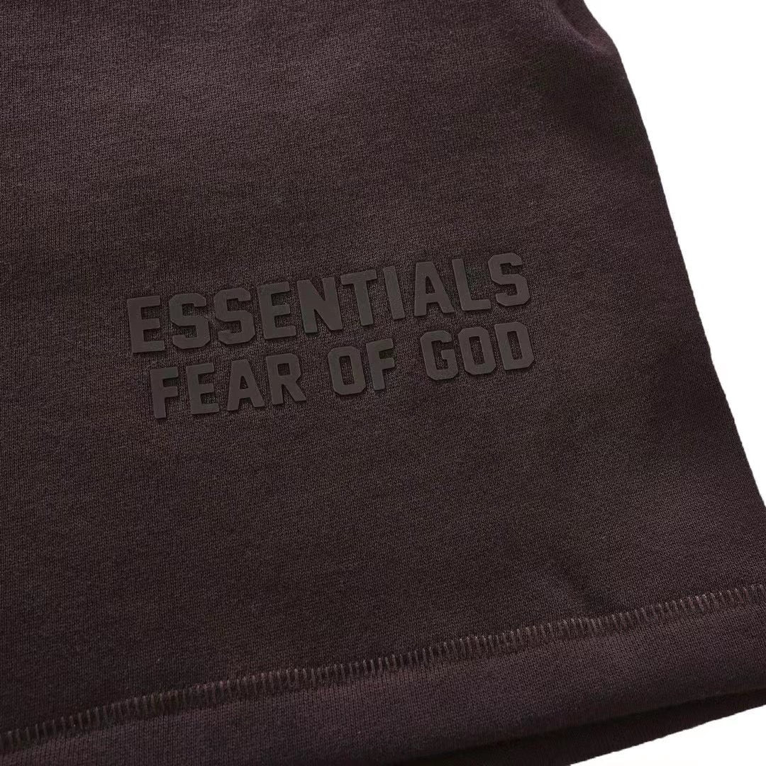 Brown Cotton Logo Drawstring - Men's