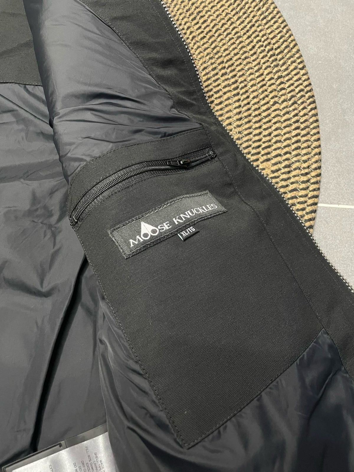 Black Nylon Logo Gilet - Men's