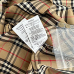 Beige Cotton Vintage Check Long-Sleeve - Men's
