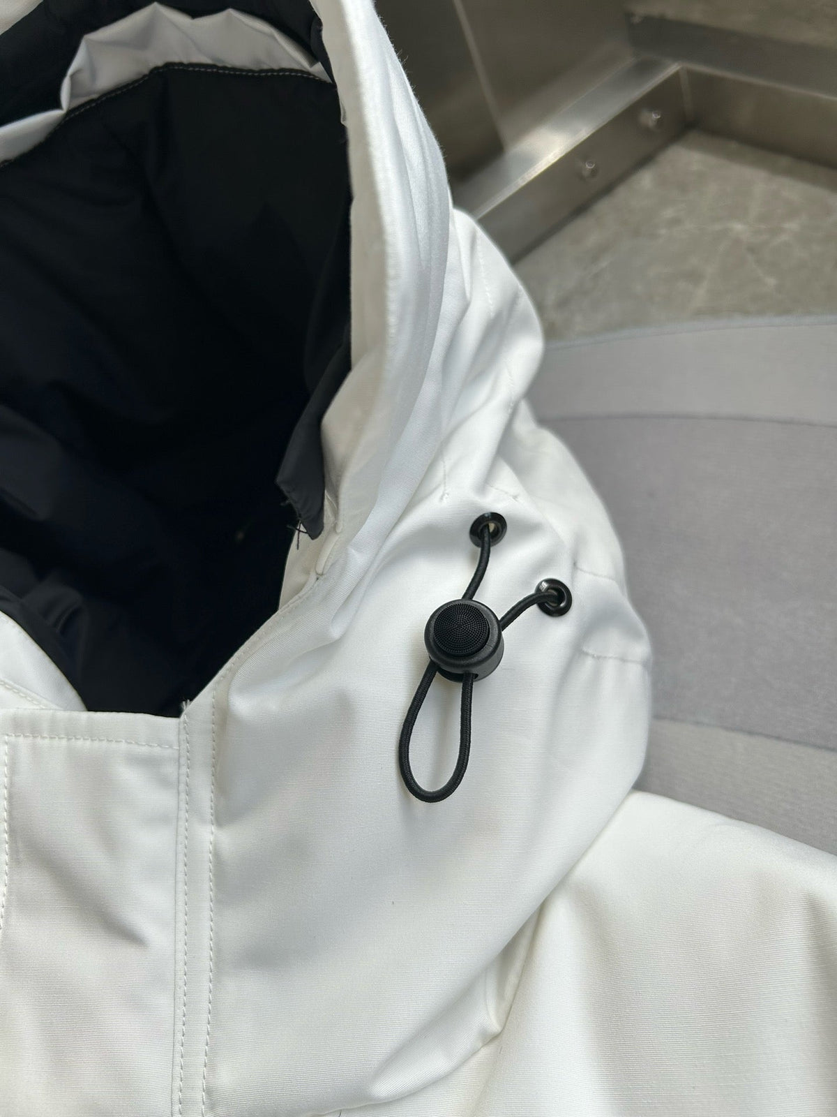Black and White Parka - Men's