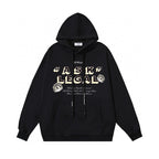 Black Cotton Slogan Pullover - Men's
