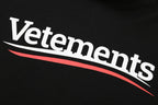 Black Cotton Logo Pullover - Men's