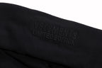 Black Cotton Tonal Graphic Pullover - Men's