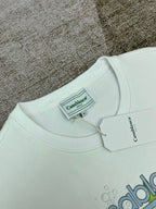 Green Cotton Marine Graphic Crewneck - Men's