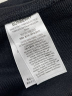 Black Cotton Text Logo Joggers - Men's