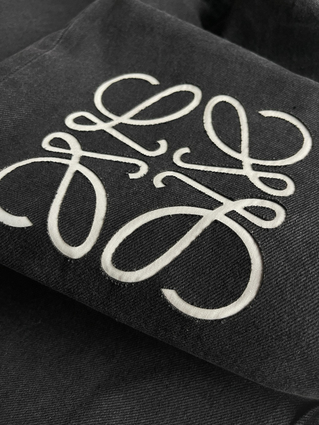 Black Denim Anagram Straight - Men's