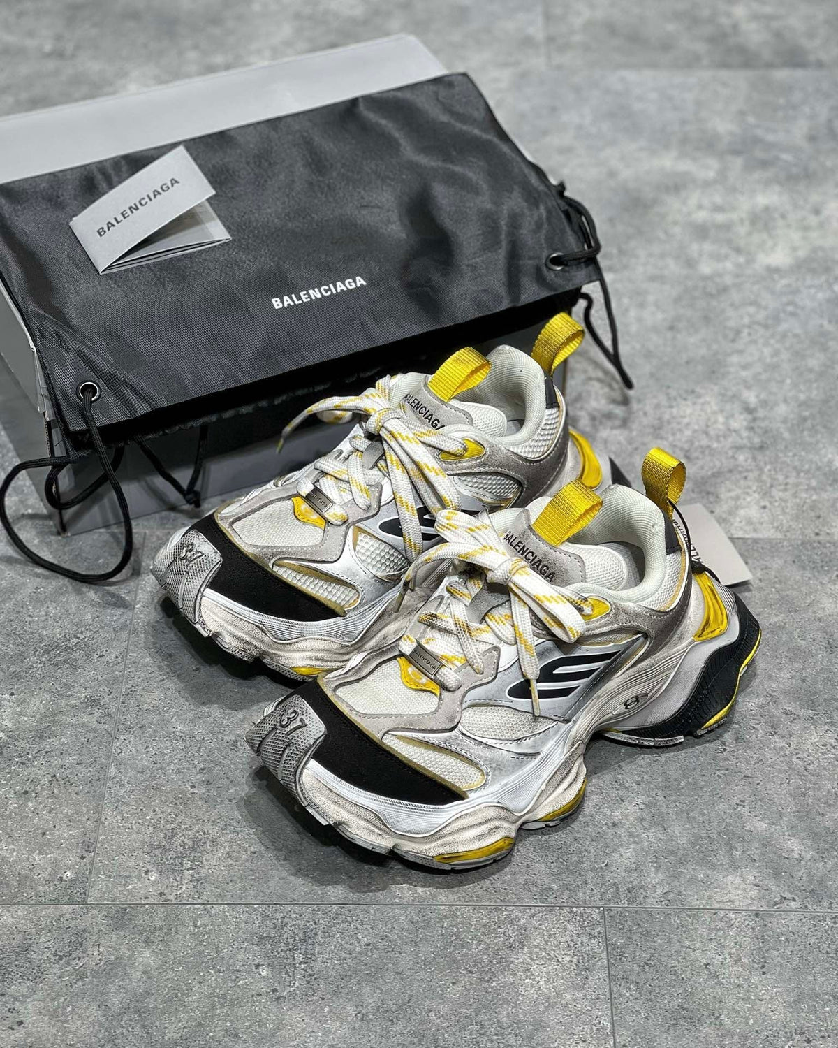 Silvery Yellow Sneakers