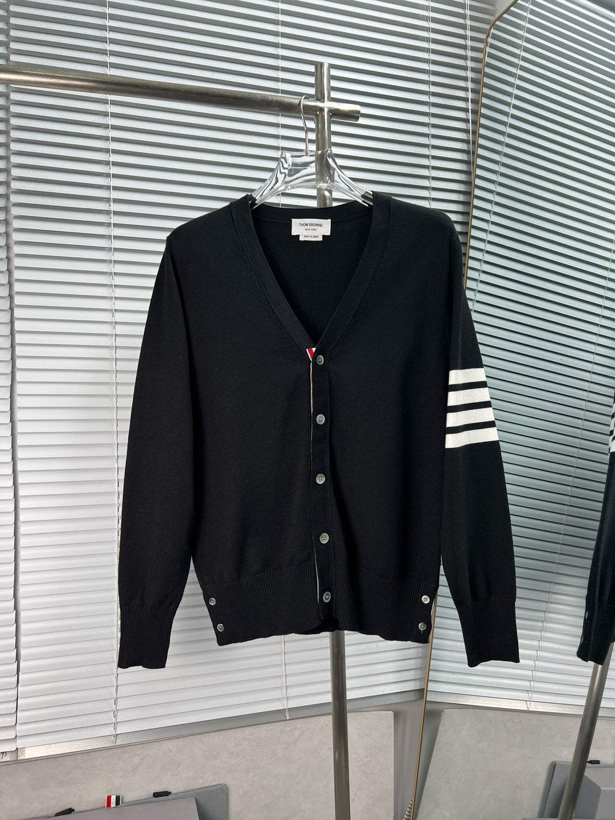 4-Bar Cardigan White - Men's