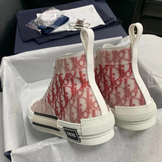 B23 High-Top Red Oblique Sneakers
