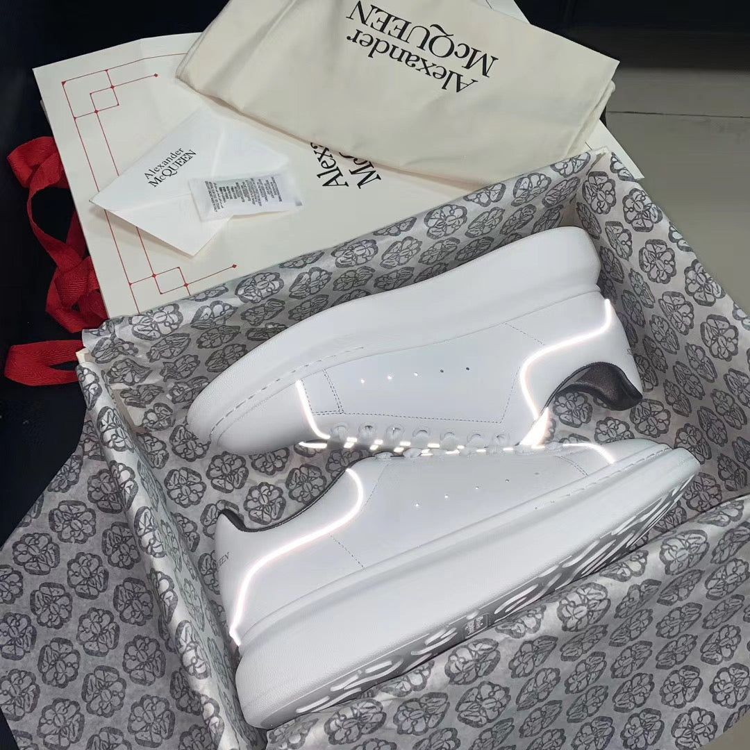 Oversized Silver Reflective Sneakers
