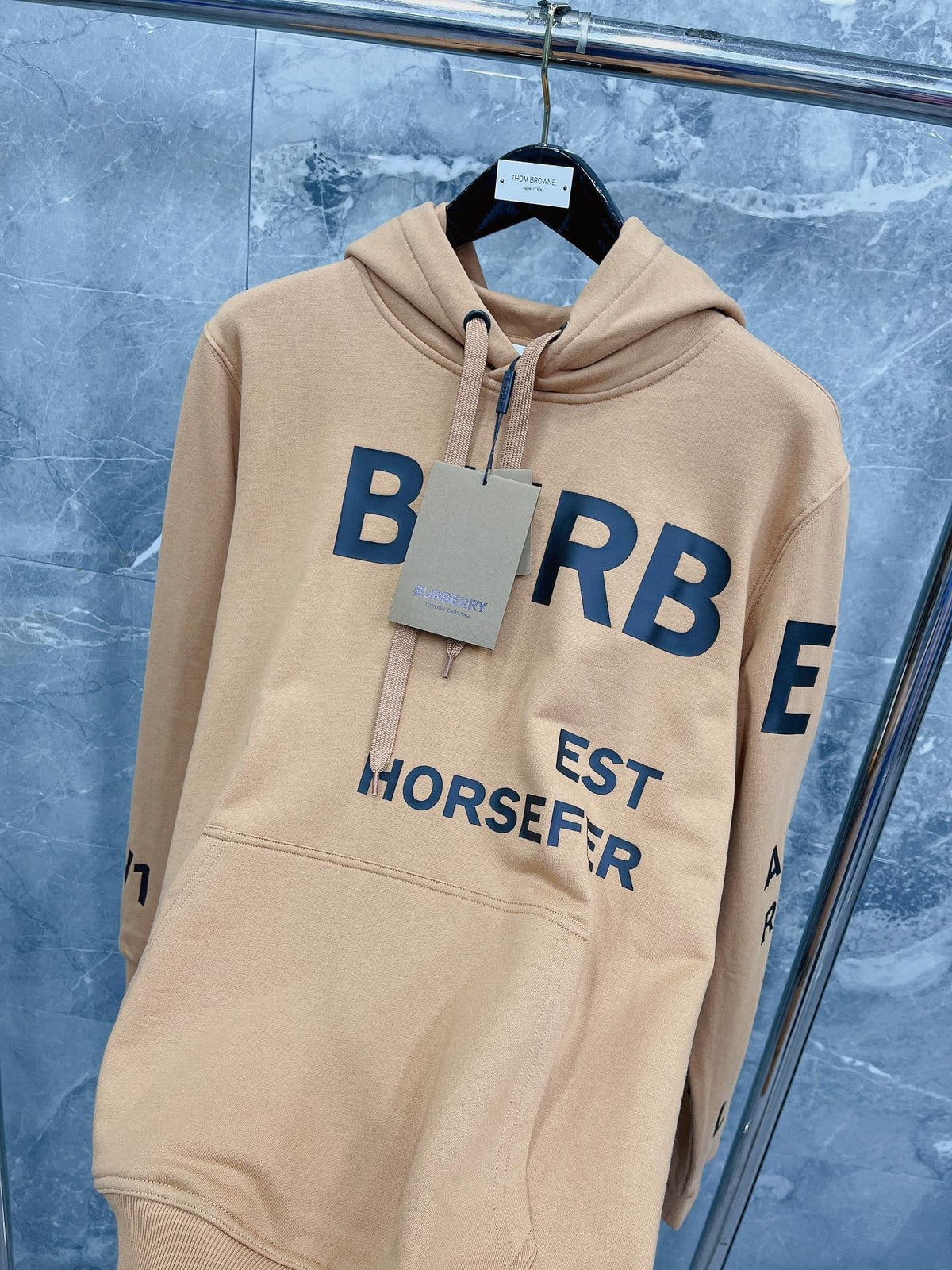 Black Cotton Text Print Pullover - Men's