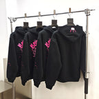 Black Cotton Print Pullover - Men's