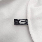 White Cotton Web Print Pullover - Men's