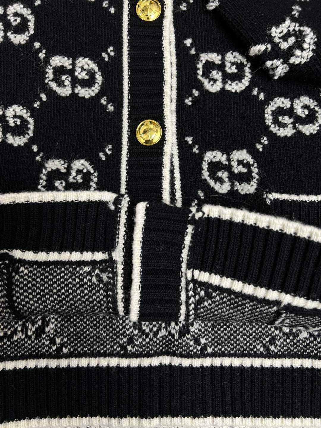Black Jacquard Monogram Cardigan - Men's