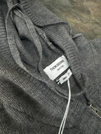 4-Bar Zip Navy Hooded - Men's