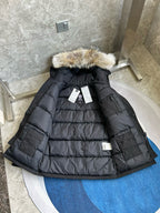 Black and Grey Parka - Men's