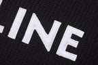 Black Cotton Bold Text Long-Sleeve - Men's