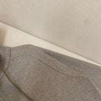 Grey Cotton Plain Zip-Through - Men's