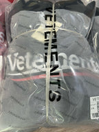 Black Cotton Logo Pullover - Men's