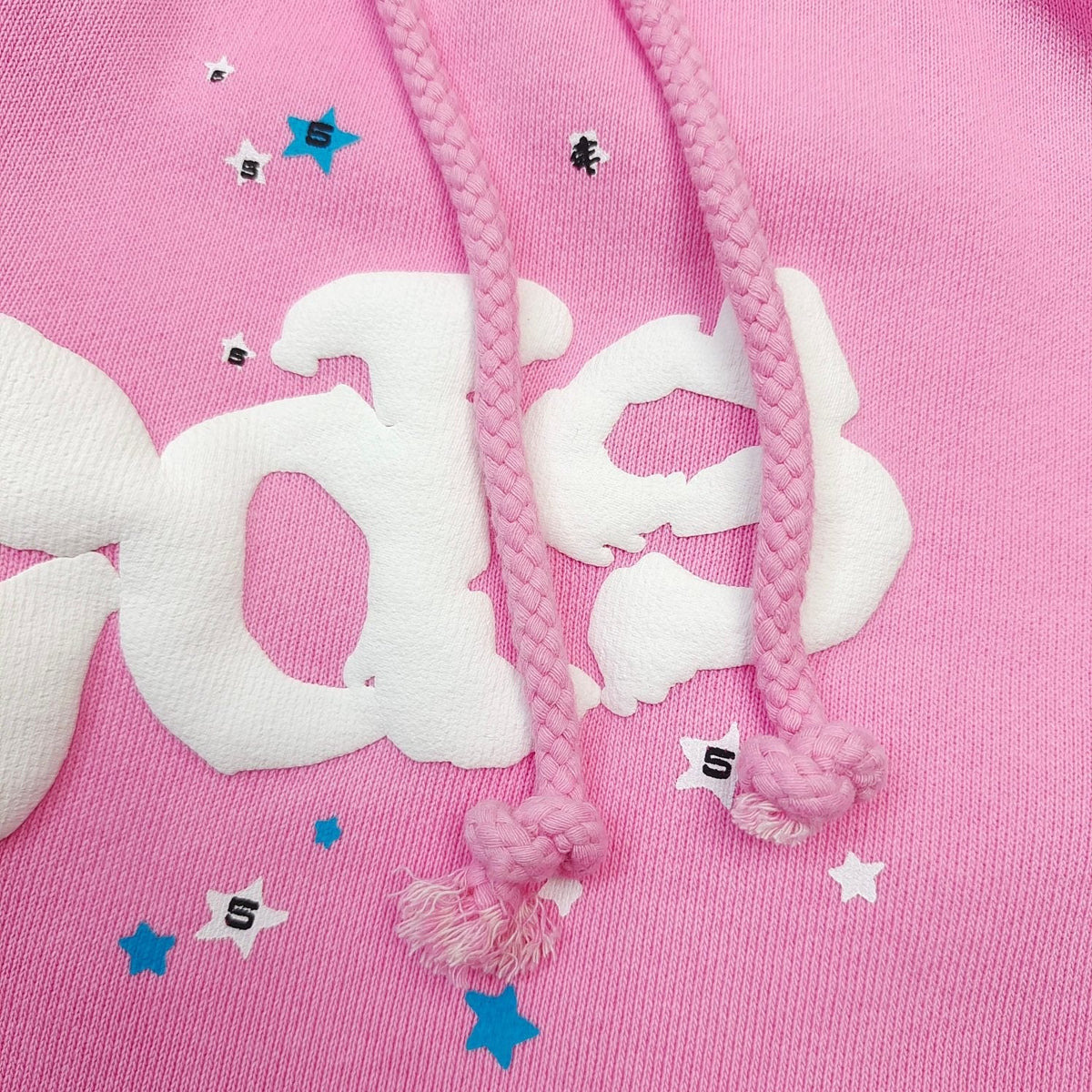 Pink Cotton Arch Text Joggers - Men's