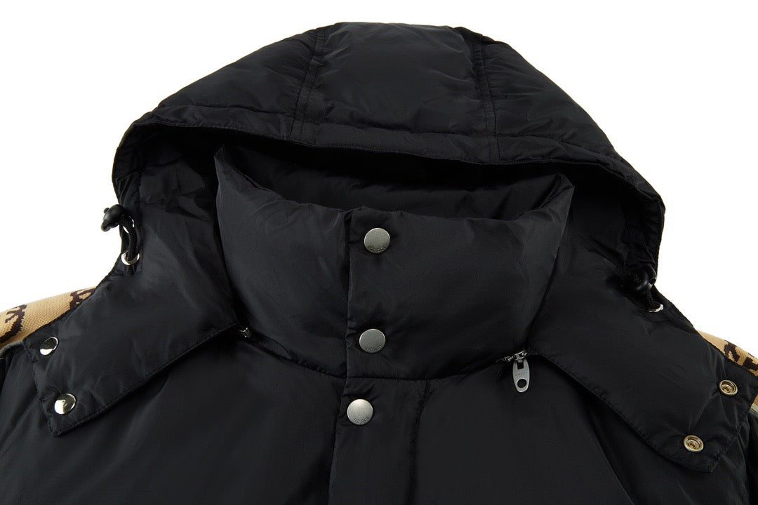 Black Puffer Jacket - Men's