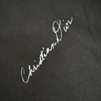 Navy Wool Chest Script Crewneck - Men's