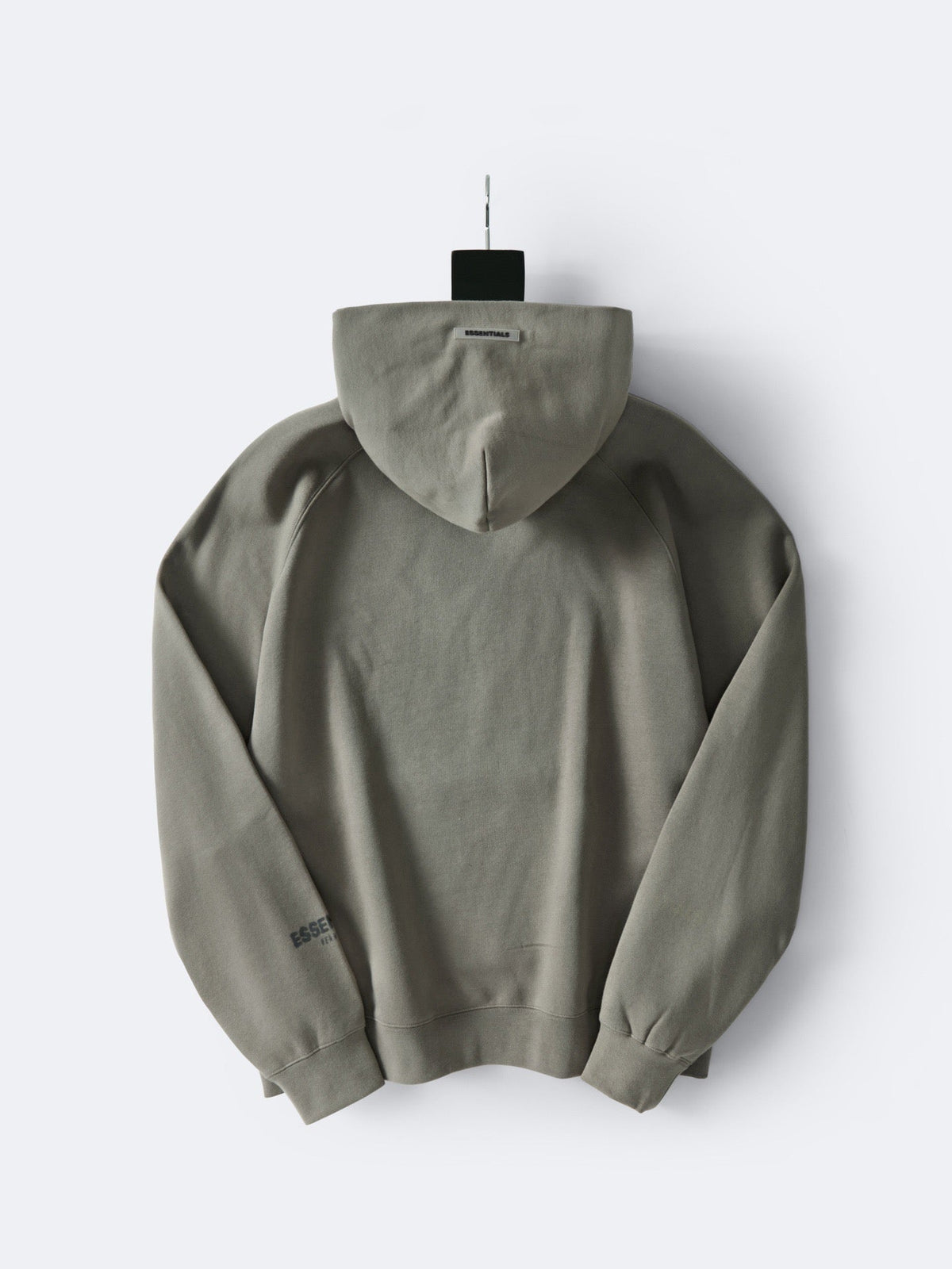 Olive Cotton Logo Pullover - Men's