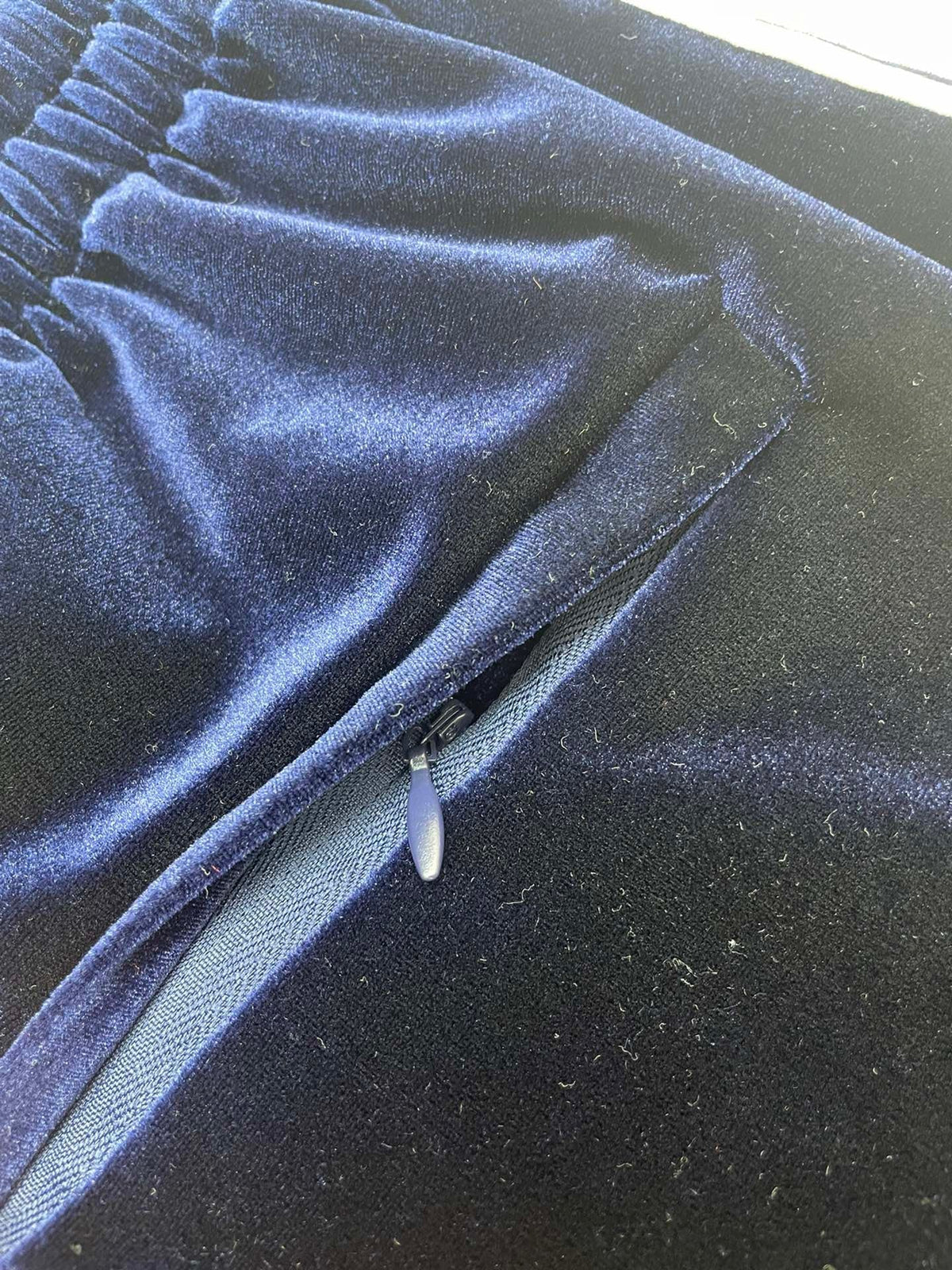 Navy Velour Side Tape Drawstring - Men's