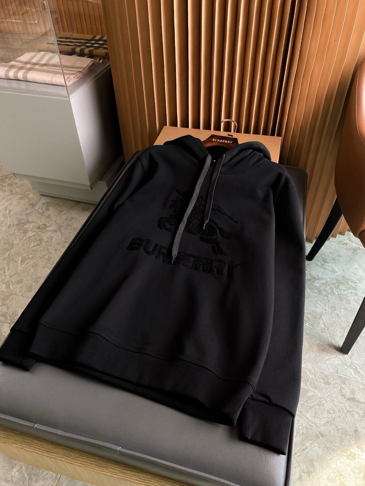 Tonal Embroidered Hoodie - Men's