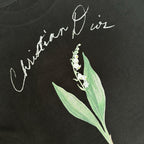 Navy Wool Chest Script Crewneck - Men's