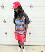 Dark Red Shorts - Men's