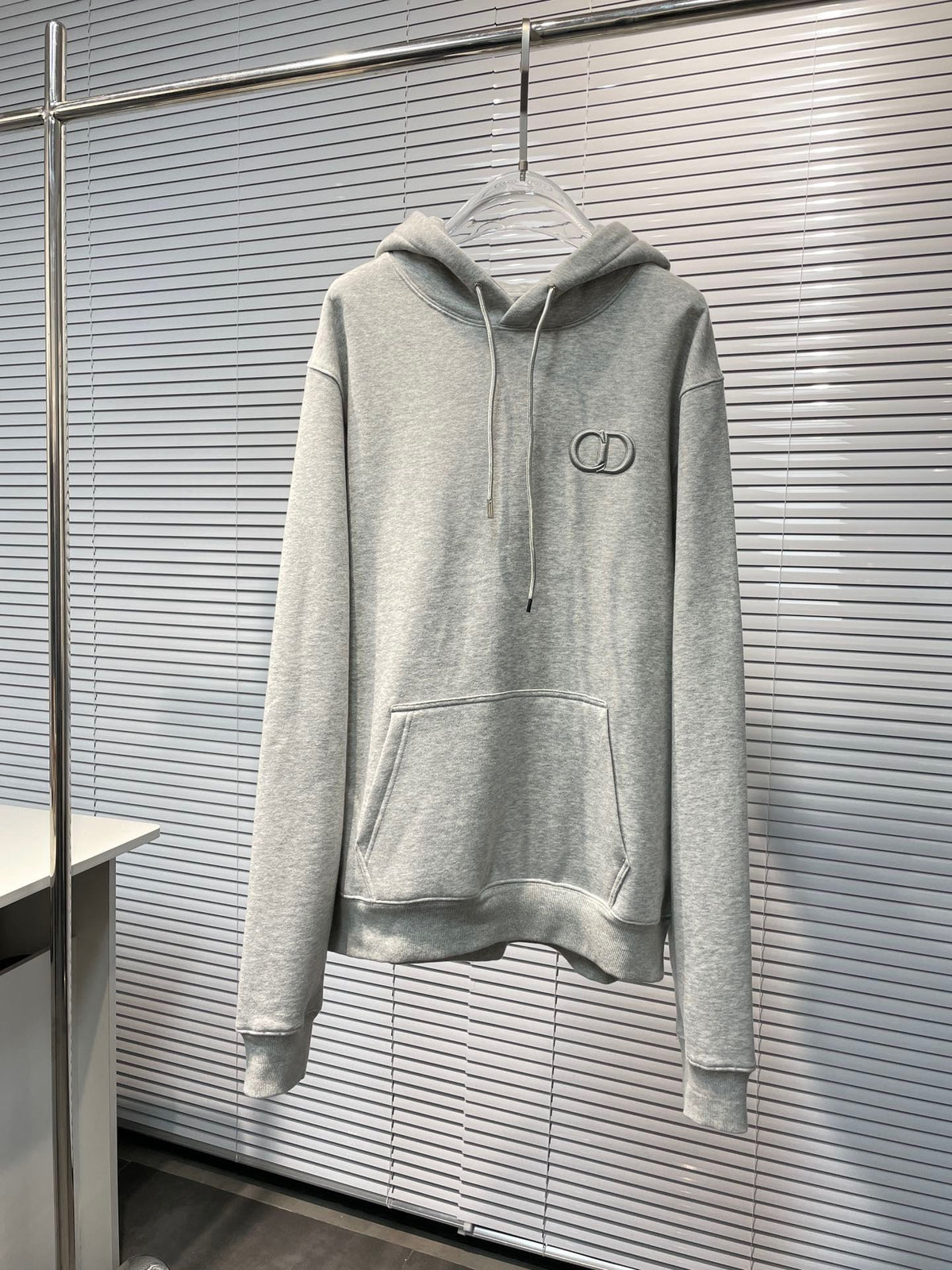 Navy Cotton Plain Pullover - Men's