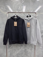Navy Cotton Plain Zip-Through - Men's