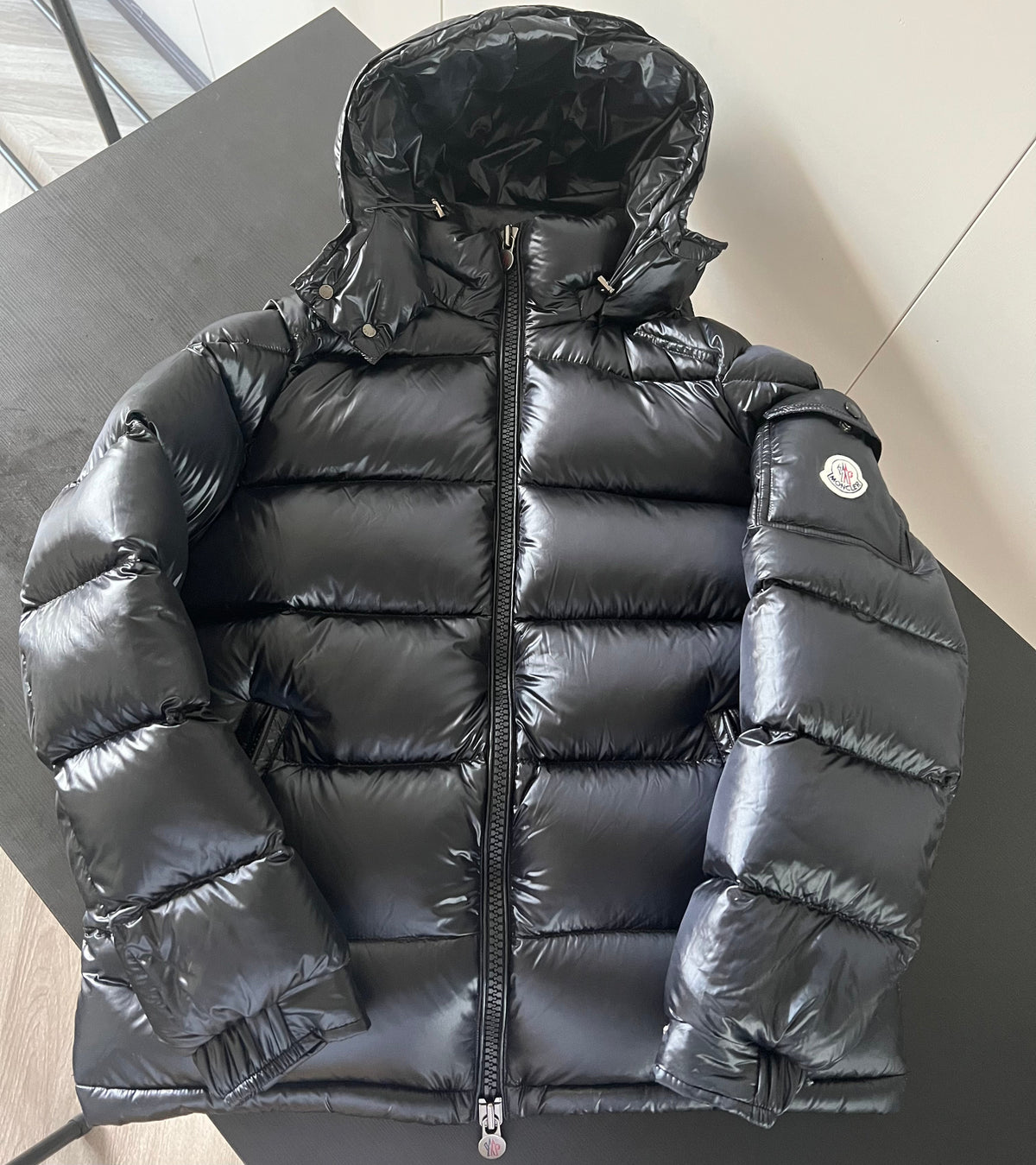 Black Puffer Jacket - Men's