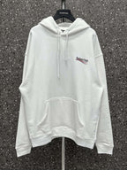 Black Cotton Chest Logo Pullover - Men's