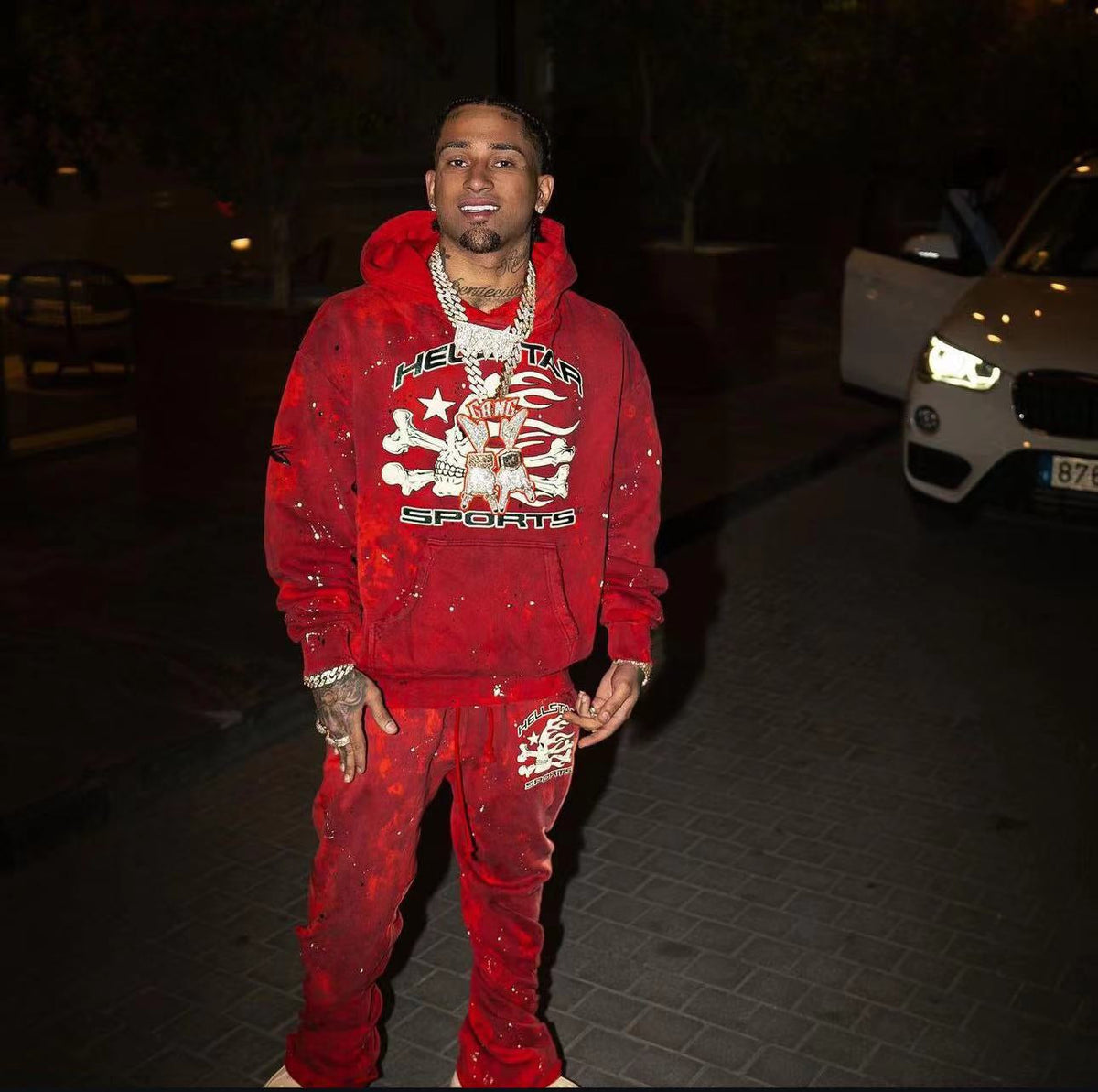 Dark Red Hoodie - Men's