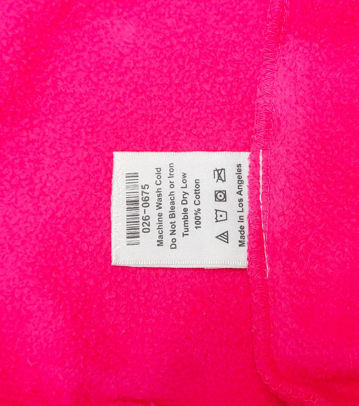 Pink Cotton Web Graphic Pullover - Men's