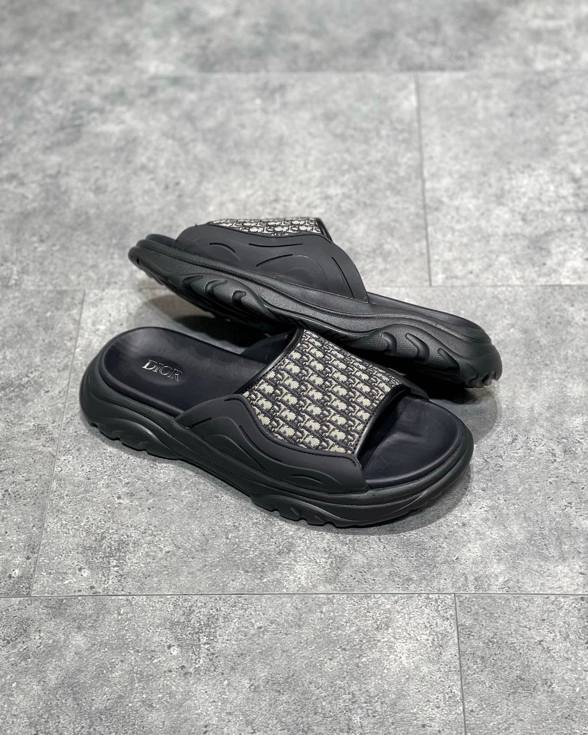 Black and Grey Slides