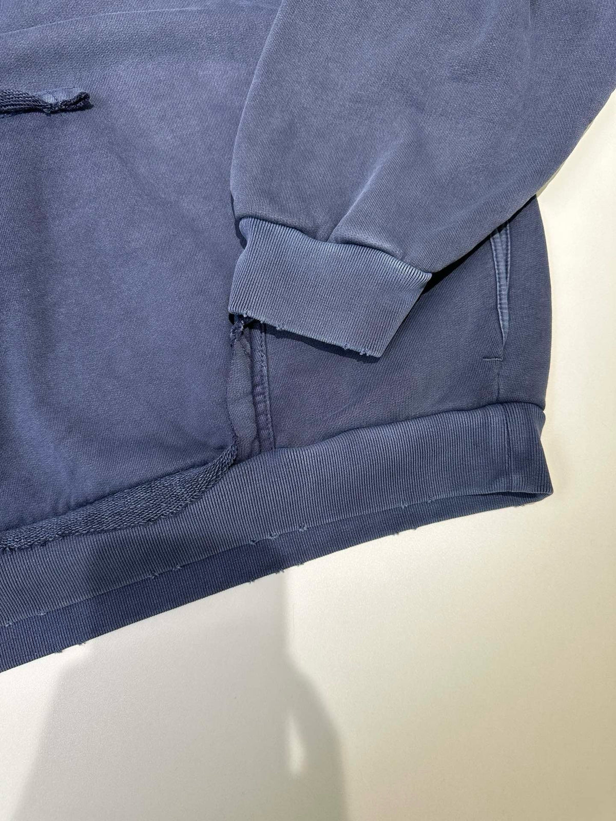 Navy Cotton Bold Text Pullover - Men's