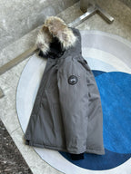 Black and Grey Parka - Men's