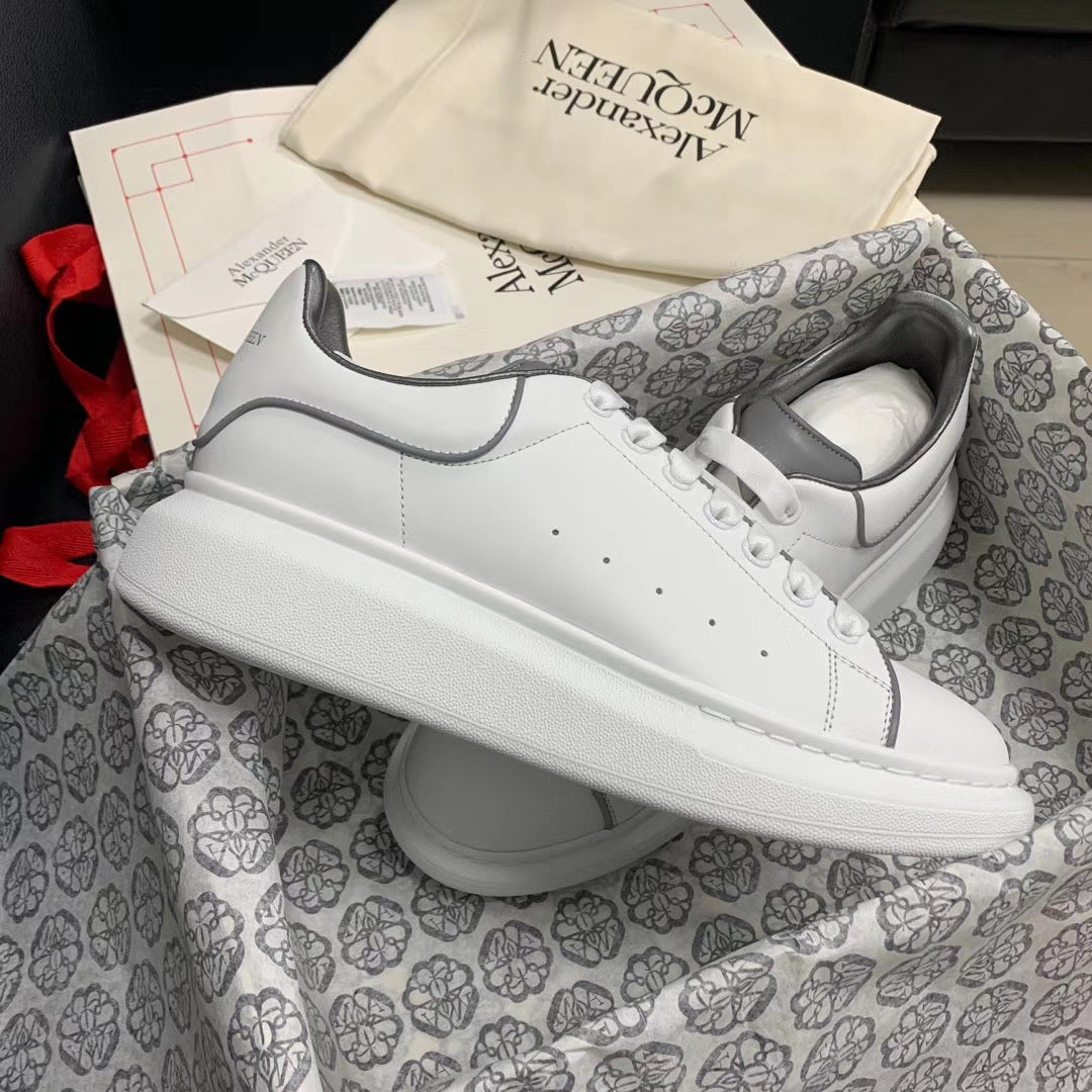 Oversized Silver Reflective Sneakers
