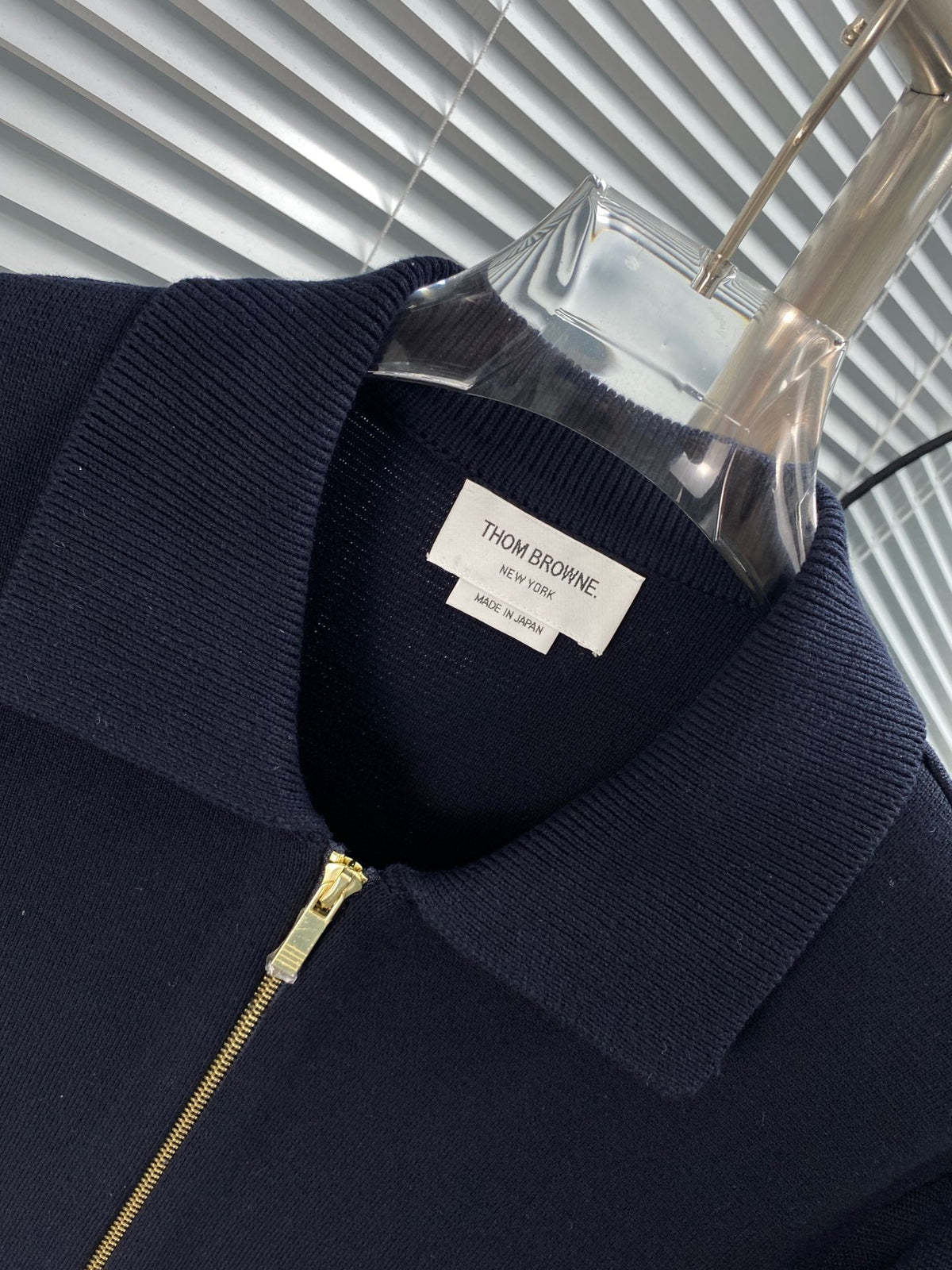 RWB Stripe Cardigan Navy - Men's